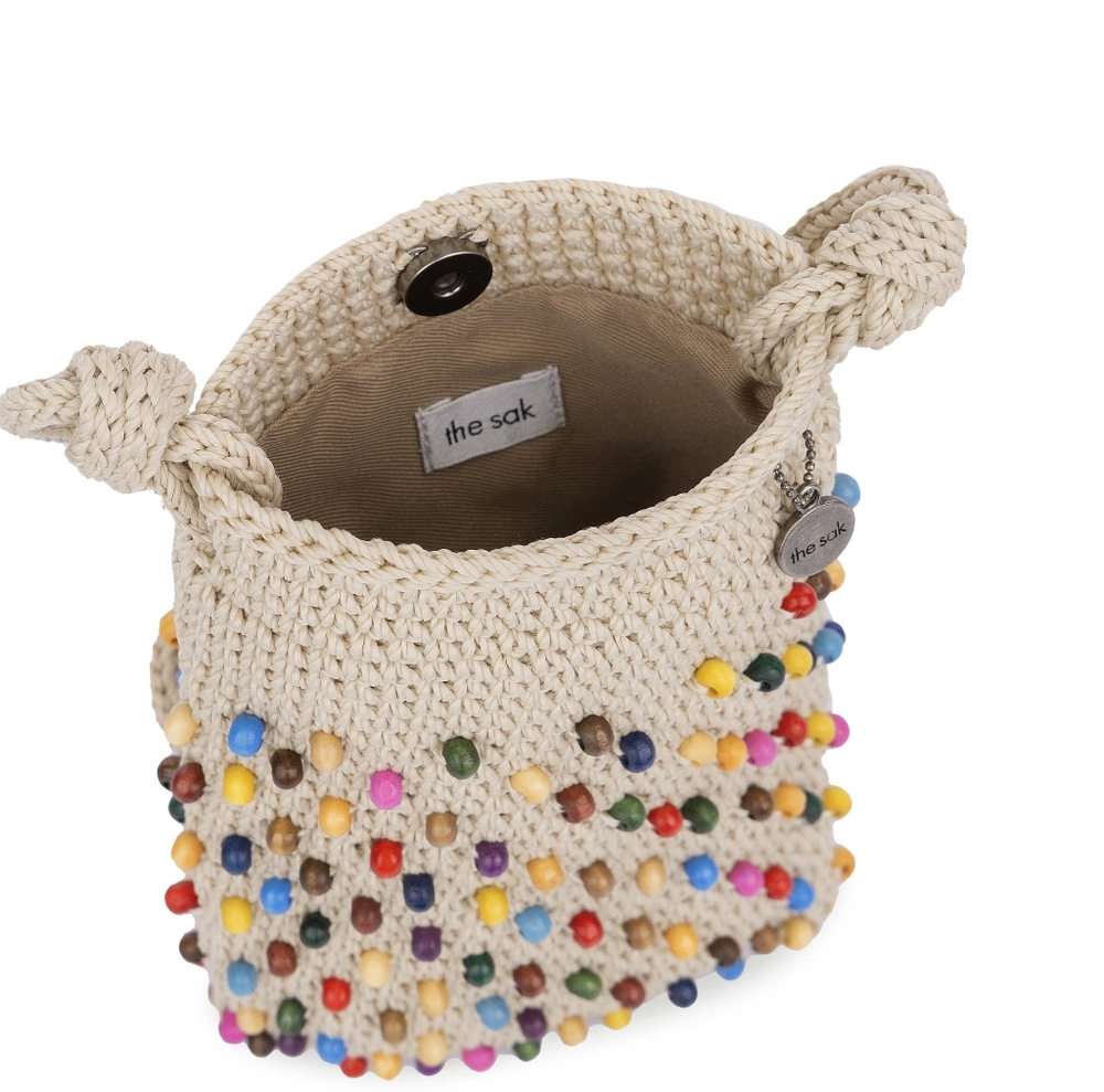 The Sak Purse Crossbody Bag Multi Color Josie Mini Hand Crochet Beaded Bag NWT - Picture 2 of 9